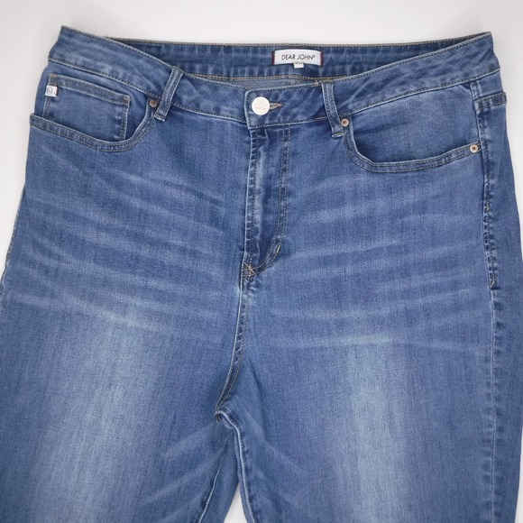DEAR JOHN DENIM Size‎ 32 High Rise Ankle Jeans Frayed Hems - Picture 2 of 10